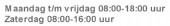Openingstijden grijs